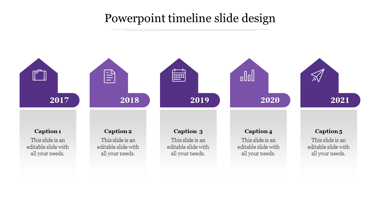 Free - Attractive PowerPoint Timeline Slide Design Templates